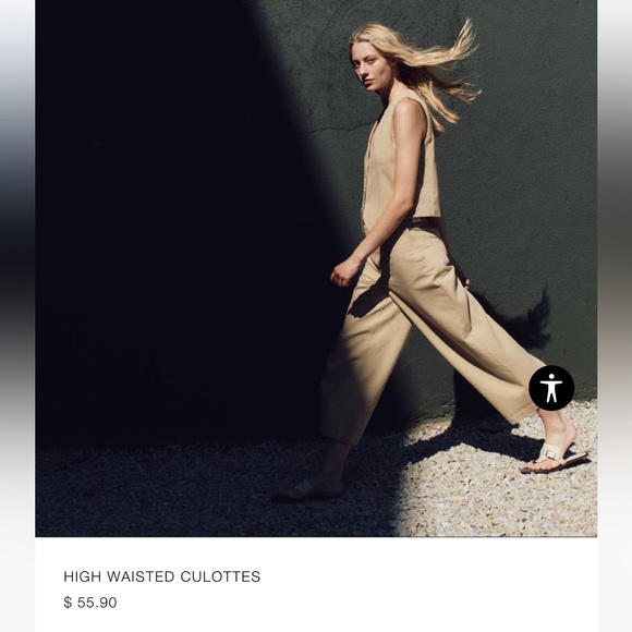 High Waisted Culotte - Picture 1 of 9